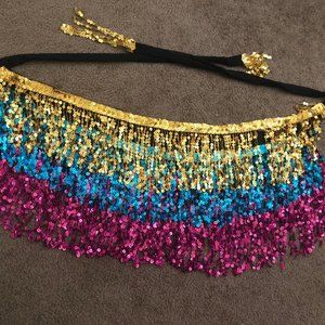 IHeartRaves Sequins Tie Skirt or Top